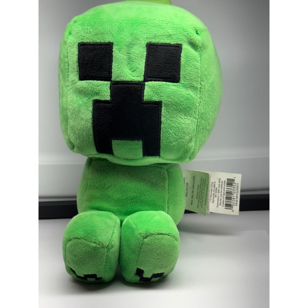 Minecraft Creeper Plush Toy Bank Green Stuffed Animal Jay Franco 2021